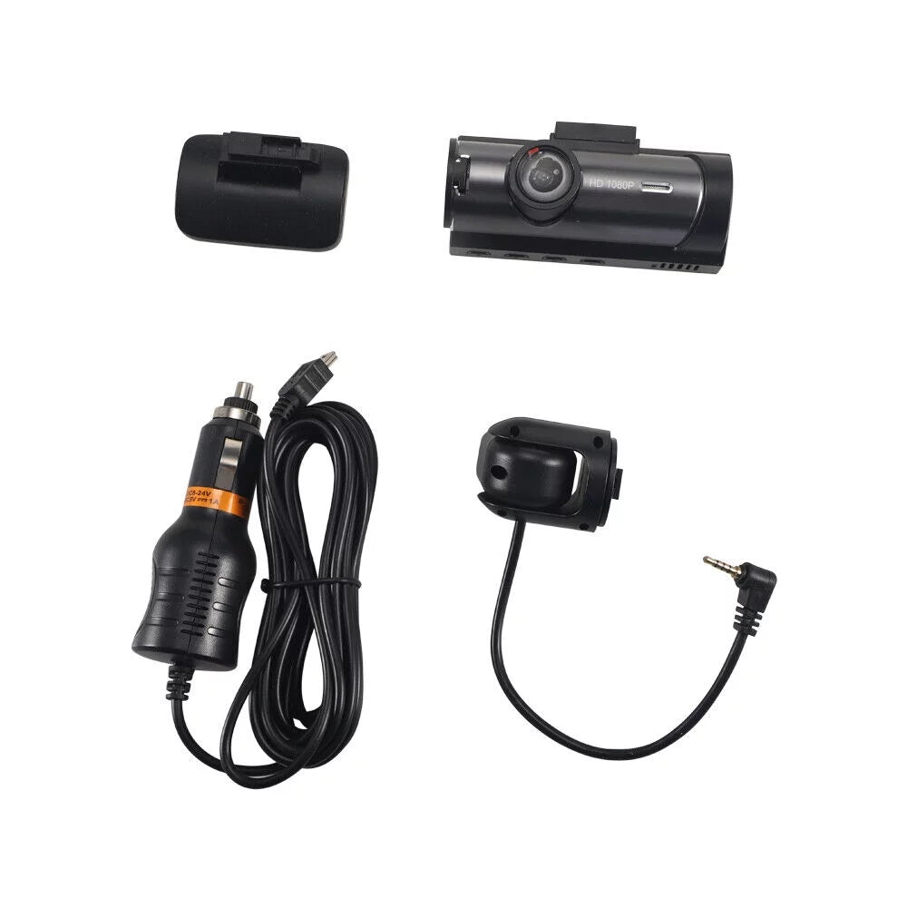 Dash Cam Jahyshow Camera G-Sensor Video DVR Front w/ Dual Inside Car Lens Recorder 1080P