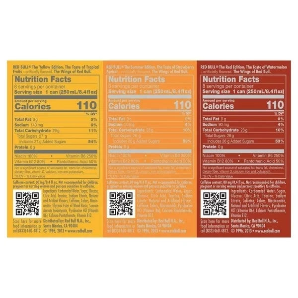 24) Fluid 8.4 Pack, Red Variety The of Bull Editions (Pack Ounce