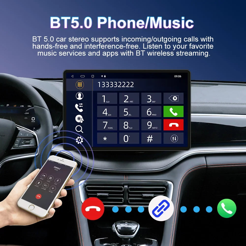 Sequoia Inch Tundra AM 2008-2017, for GPS Navigation Android 2007-2013, Stereo 4GB 13.3 Radio 12 32GB Bluetooth Car 5.0 Carplay DSP FM Toyota with