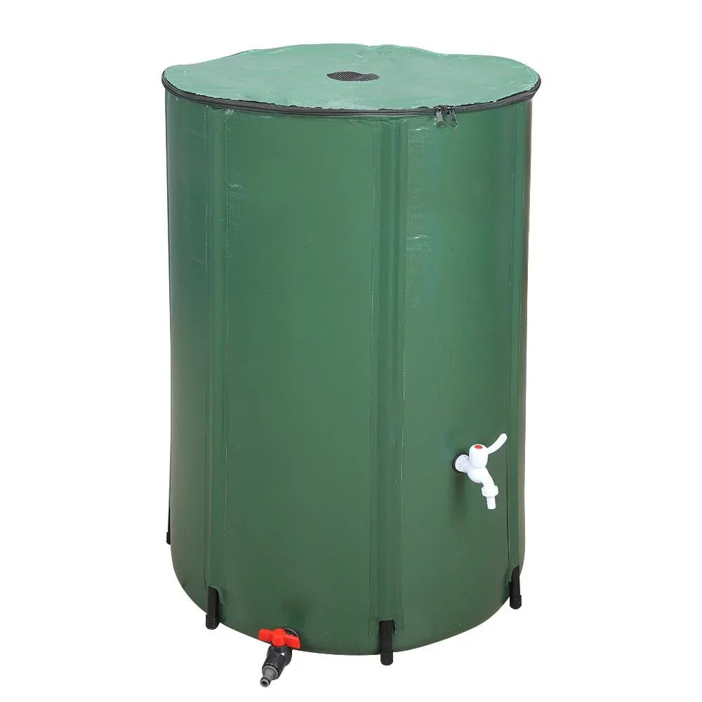 Water Winado Patio Gallon Storage Green 100 Barrel Portable Rain Barrel