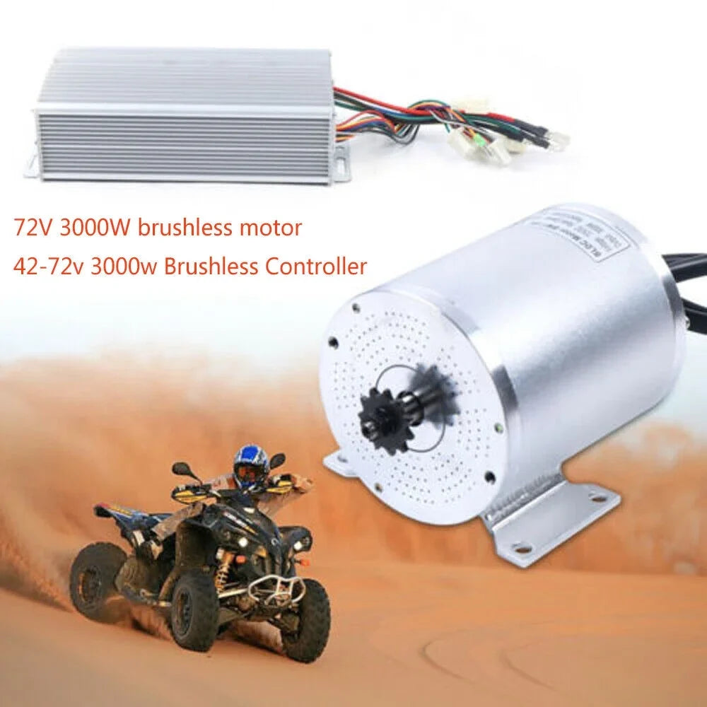 E-bike Brushless Controller 3000W BLDC 60A for Motor W/ Scooter Kit Electric 72V