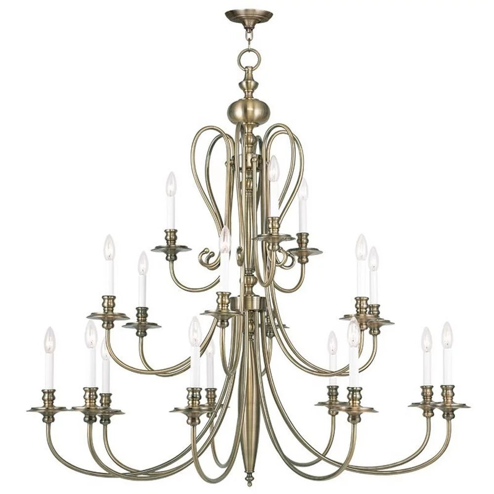 in Chandelier Light Lighting-Caldwell Inches by 18 5179-01-Livex Traditional high wide Style 46 - Inches 44 -