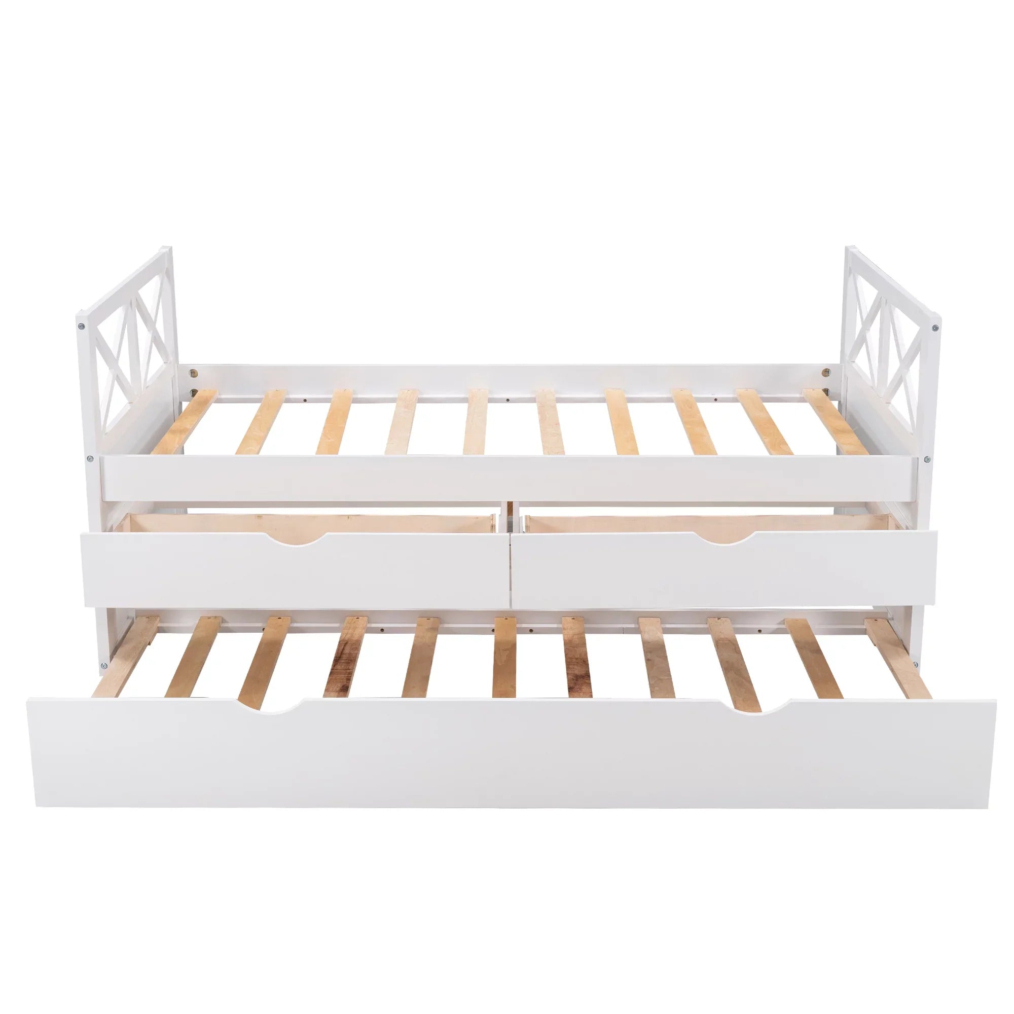 Merax and Multiple Captain Drawers, Colors Solid with Bed Wood Trundle Twin,
