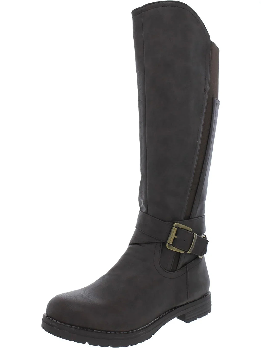 G.C. Tall Leather Womens Knee-High Boots Faux Shoes