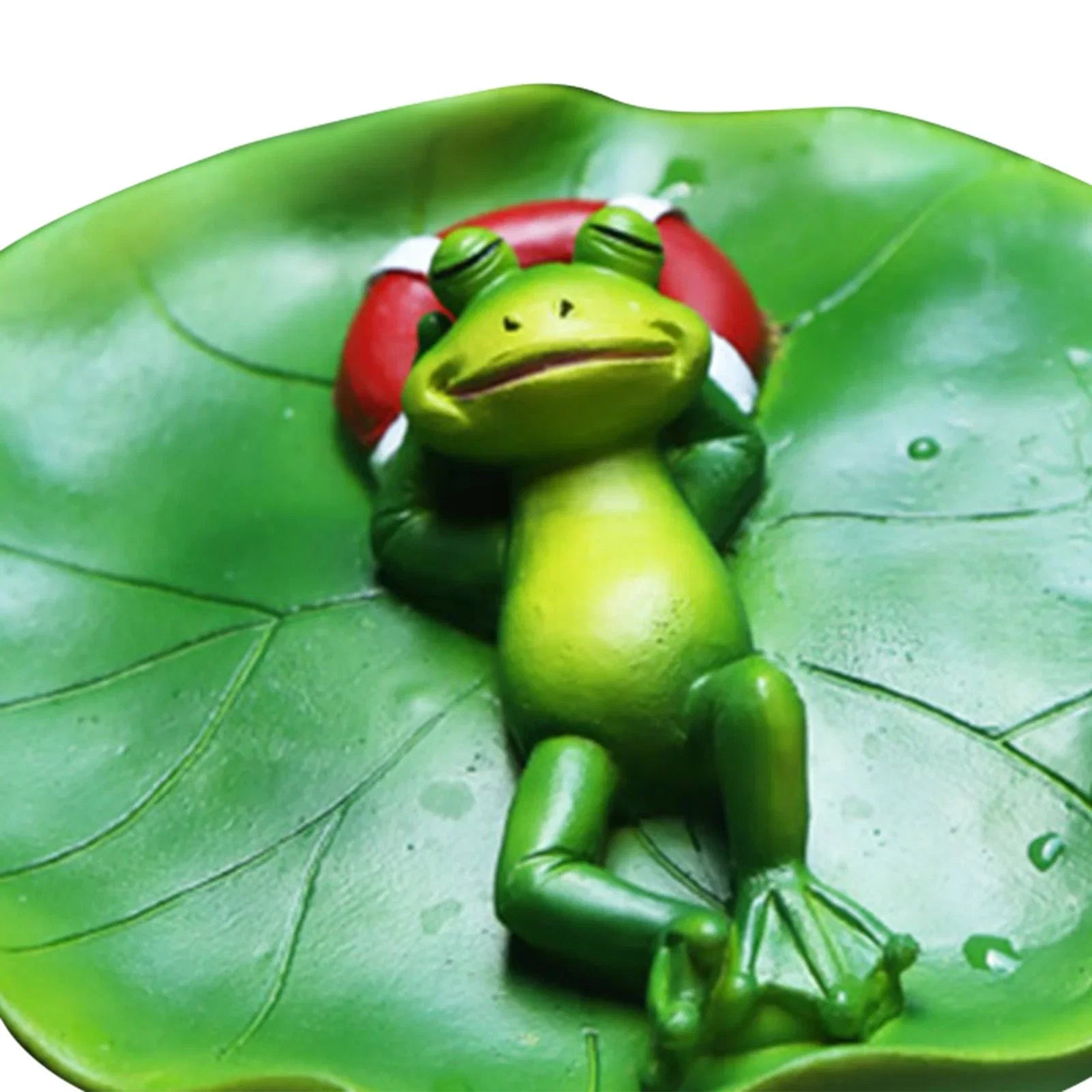 Shelf for Animals Simulation Water Figurine Office DIY Statue Floating Frog Tabletop Garden Decor Accessories Ornament Crafts Pool