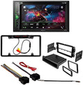 Chevrolet KIT4768 with Bluetooth/Backup Double Car Receiver AVH-241EX Equinox for 2007-2009 Camera/Installation Pioneer Stereo AM/FM Media Touchscreen 6.2" Kit/in-Dash DVD/CD DIN Bundle Digital W/