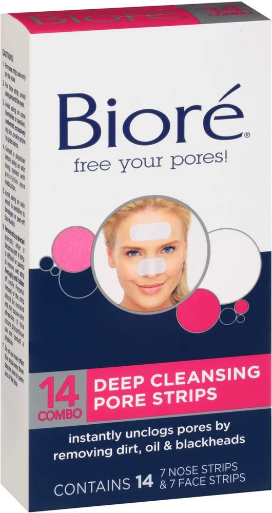 6) of Combo ea (Pack Strips Biore Face/Nose Pore Cleansing 14 Pack Deep