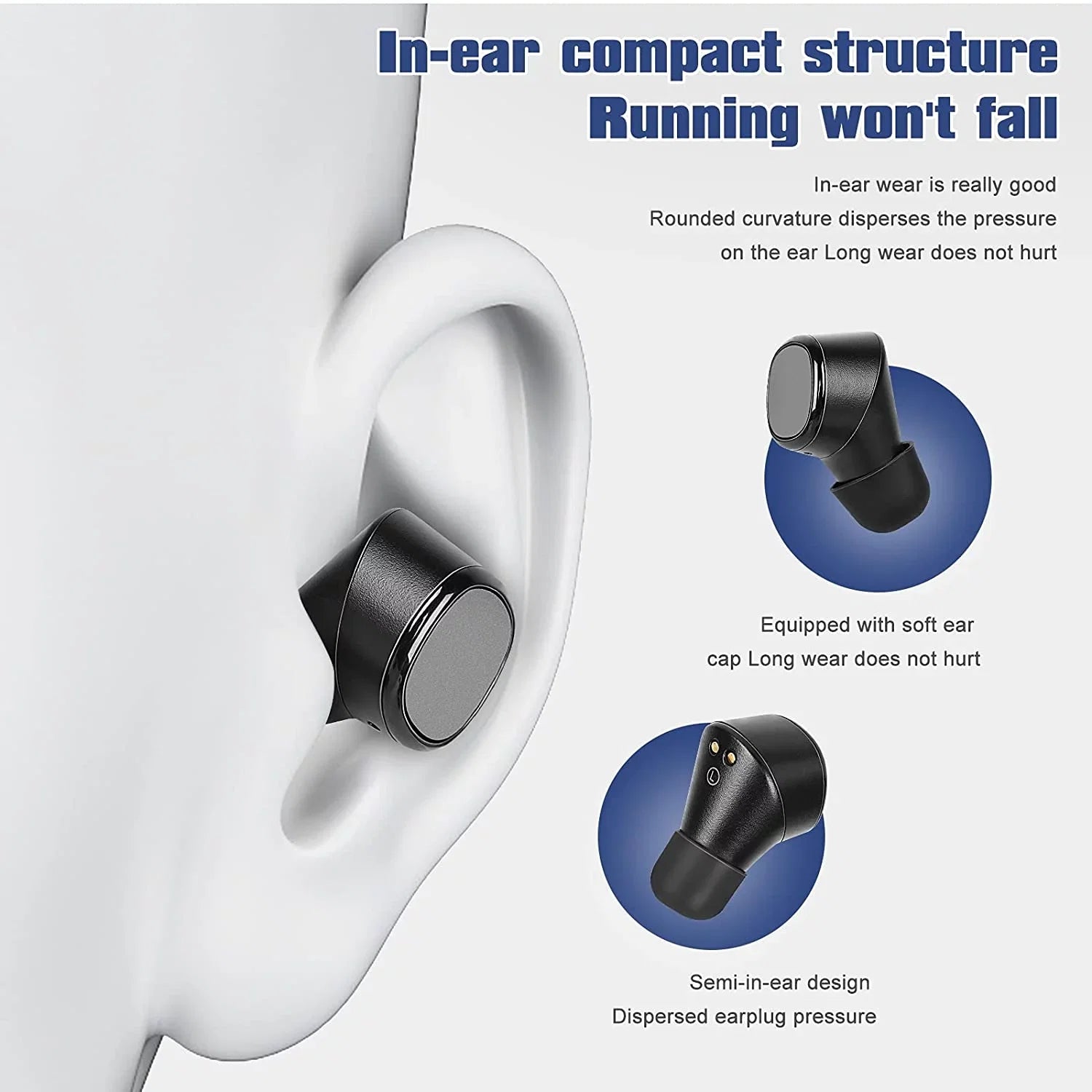 Sony Bluetooth Built-in Mic Earbuds X7 Earbuds 1 Wireless III Touch Waterproof with For Sports UrbanX Black Xperia Mic Earphones True Deep 5.0 in-Ear Control Headphones Bass IPX5 -