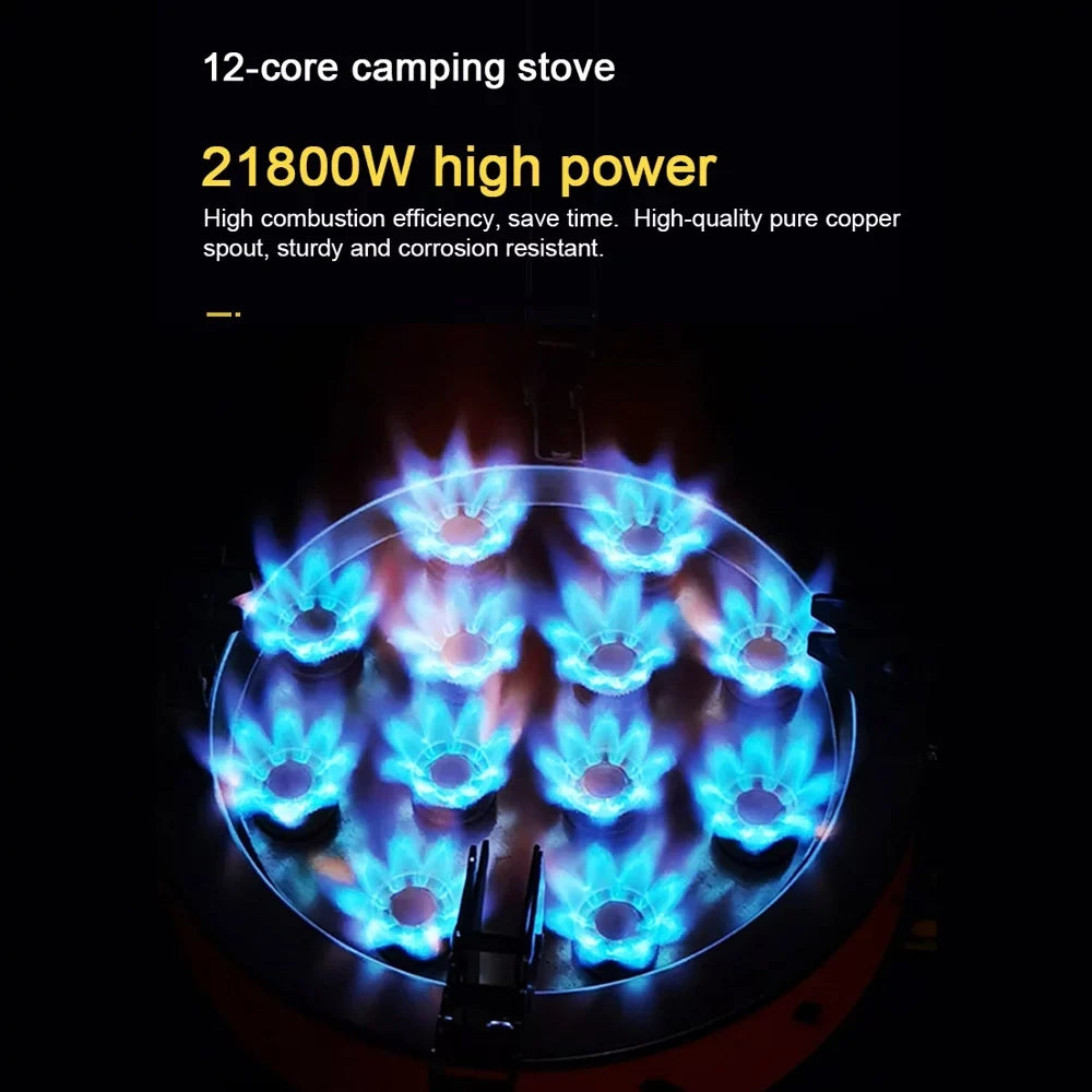 Ignition, Valve Backpacking Adjustable Camping Stove Windproof with Stove, Core Piezo Zyzy 12