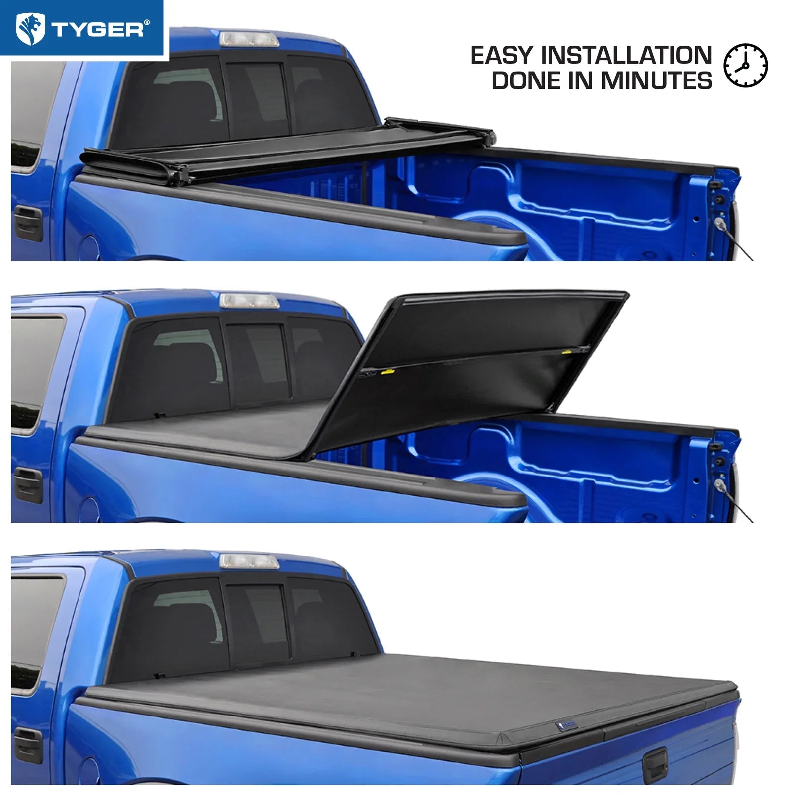 (73") with Bed Tyger Suzuki TG-BC3N1029 | | 2005-2021 2009-2012 Tri-fold Cover Soft Tonneau Auto Bed T3 Compatible Frontier; 6' Equator Truck Nissan