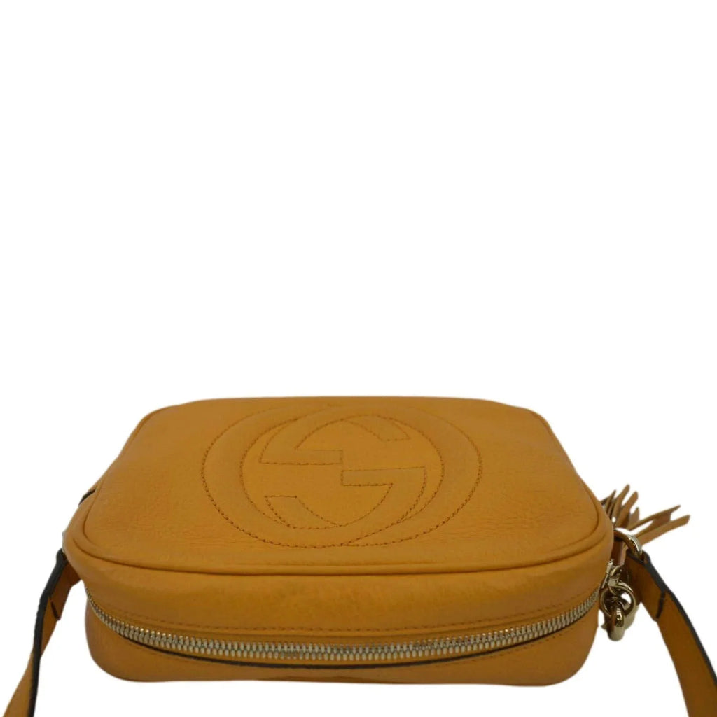 Camera Pre-owned GUCCI Orange 308364 Crossbody Leather Soho Disco Bag