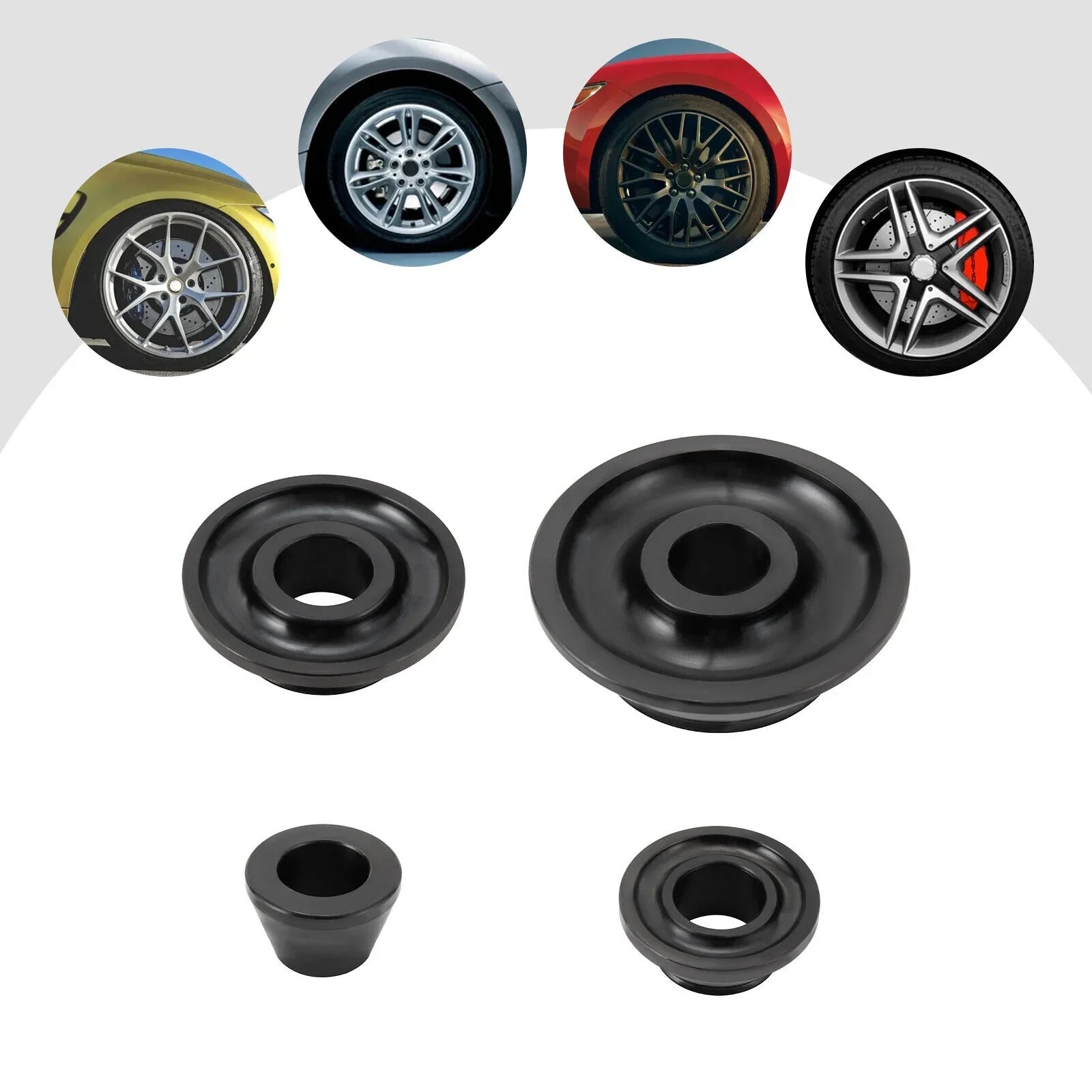Steel 45-gauge Set Balancer Cones Balancer Cones Adapter 4 36mm Tire Sizes Wheel