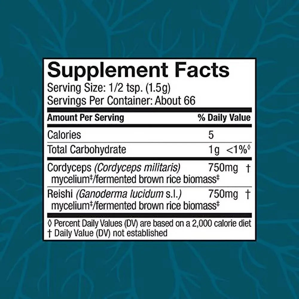 Supplement, Powder, 100 Stress G Defense, Reduction, and Host Fatigue CordyChi Mushroom for