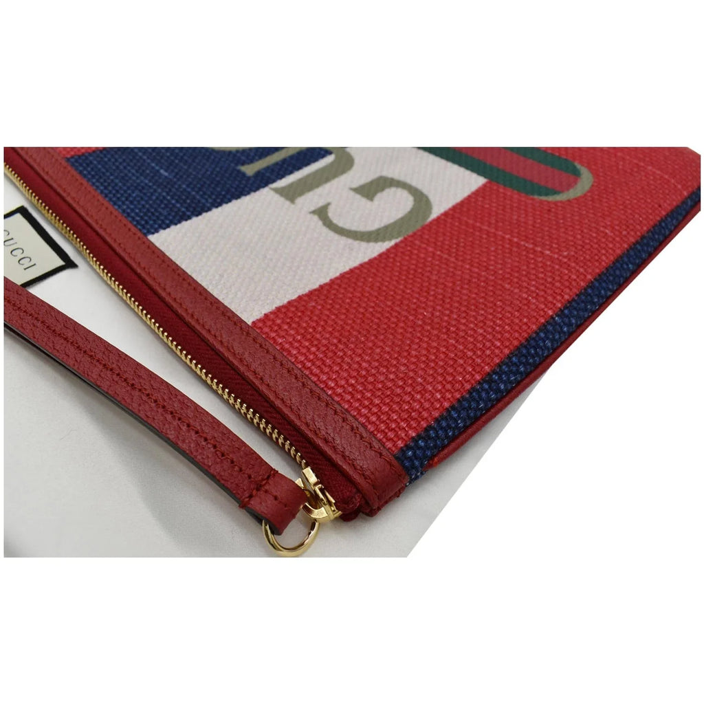 Canvas Merida Multicolor 524788 Linea Pouch Stripe Pre-owned Web GUCCI Zip