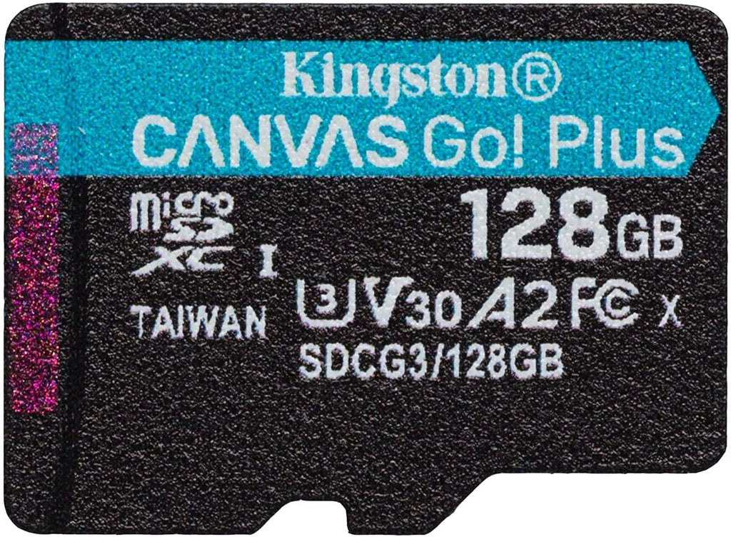 Works Go Cl 10 Dash V1, SDXC ro V1GW 128GB V5, Camera Canvas Kingston Rexing with (SDCG3/128GB) V1-4K, Plus