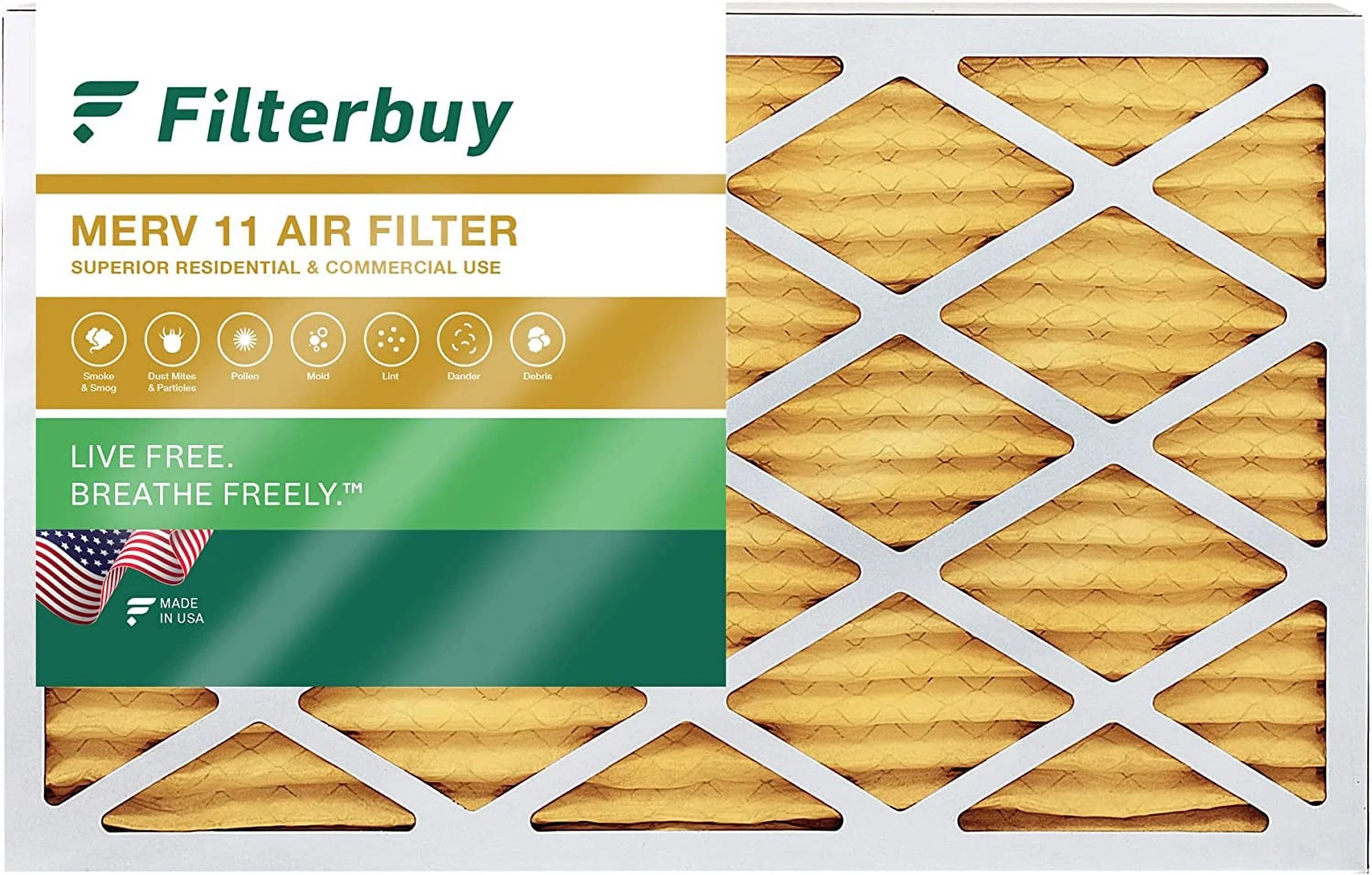 AC MERV (1-Pack) Furnace Filterbuy 10x30x2 Air Filters Pleated 11 HVAC