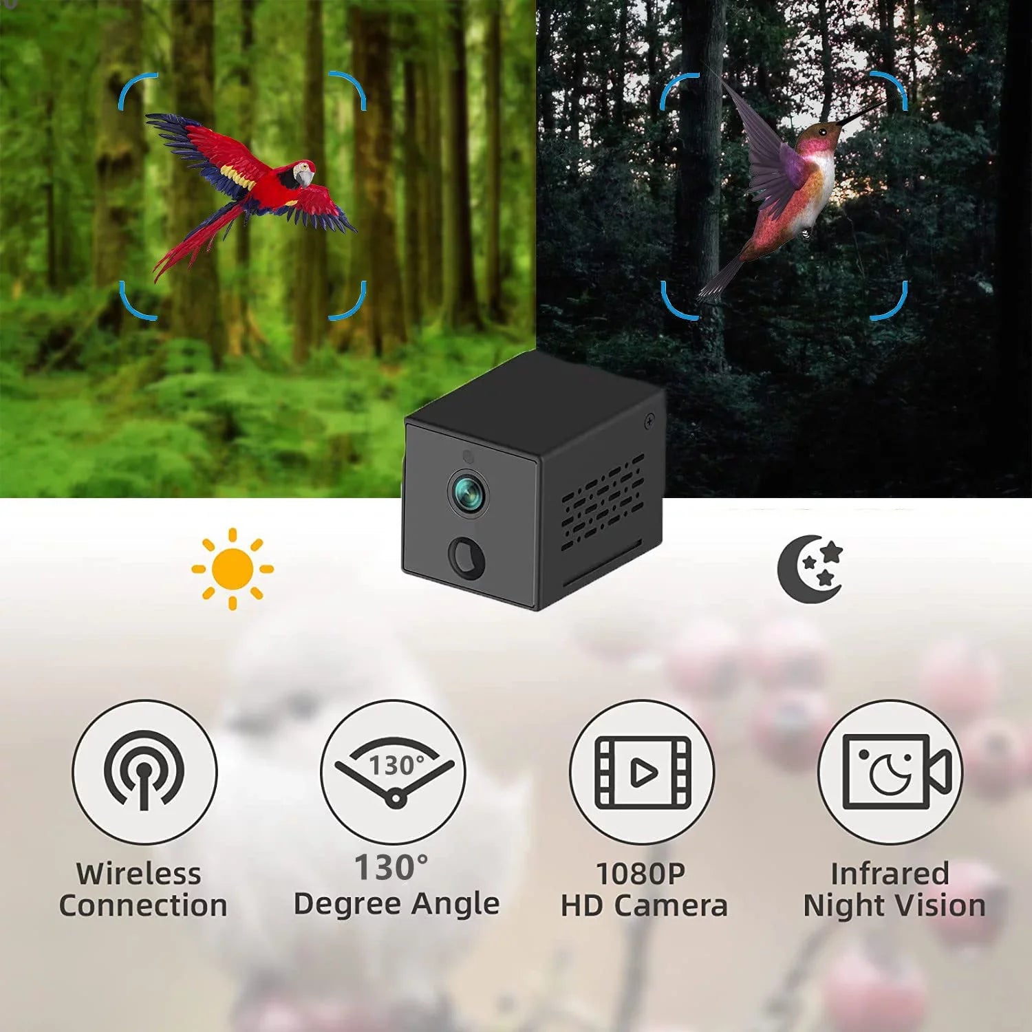 & Detected, Videos Control Capture Bird & Gift with Notify Lover Adrinfly Bird Panel, Birds AI Wireless App Auto Camera, Bird HD Camera Bird Species, Solar When Bird Feeder Feeders Smart Identify