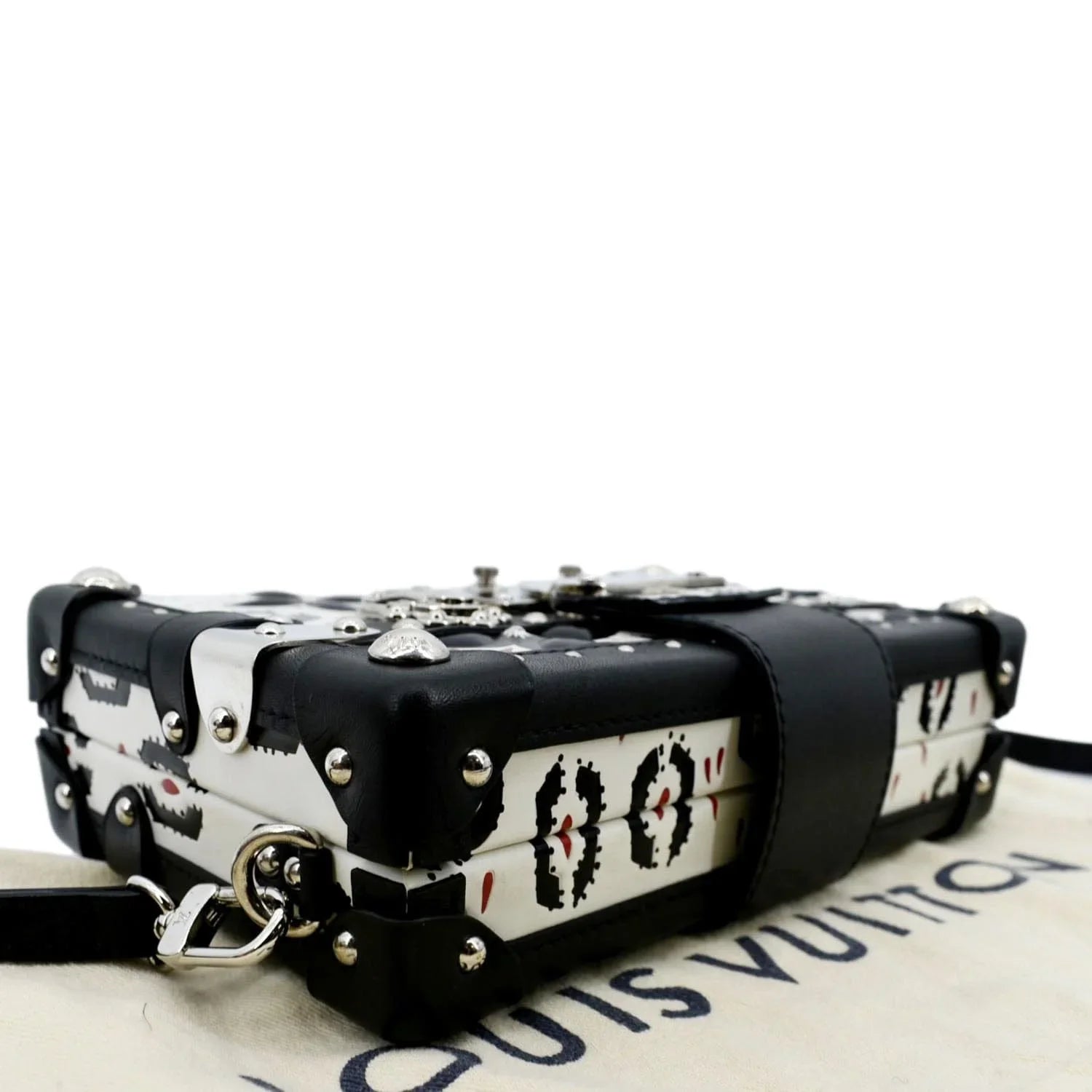 Malle Graphic Crossbody LOUIS Leather Petite Bag Print VUITTON Black/Multicolor Pre-owned
