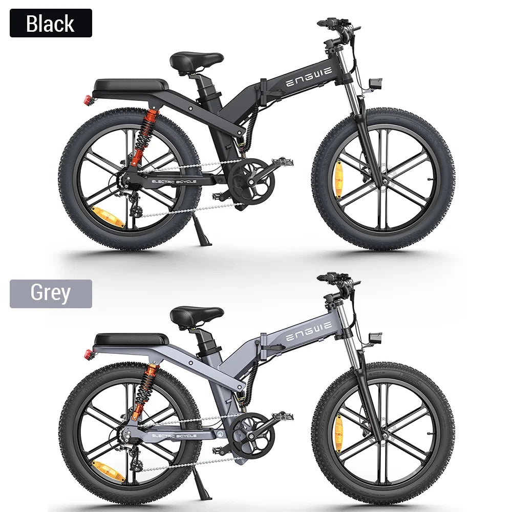 Bike,19.2ah Bike Maximum Fat Maximum 8 Snow All-terrain E-bike Tire 31mph E-bike Speed 1000w ENGWE 48v Tire Speed Electric 8 Bike Speed