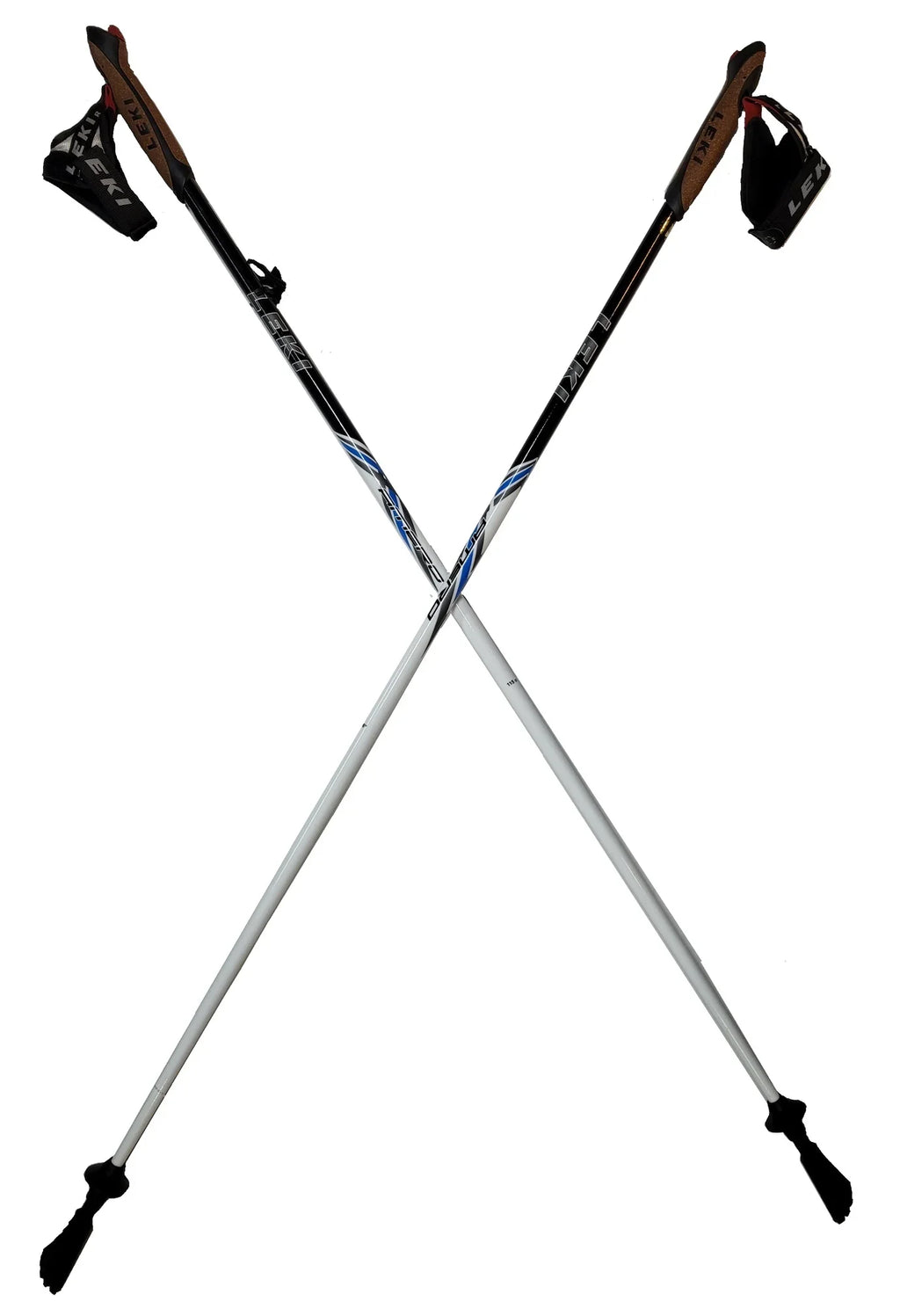 Walking Nordic White/Black Series LEKI Walking Carbon 115cm Poles Amero