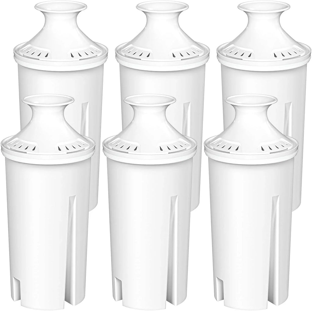 Standard and Brita® Certified and Taste, Dispensers, Filter 6-Pack Pitchers Reduce BPA Water Chlorine to NSF Replacements Water Bad for free