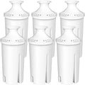 Standard and Brita® Certified and Taste, Dispensers, Filter 6-Pack Pitchers Reduce BPA Water Chlorine to NSF Replacements Water Bad for free