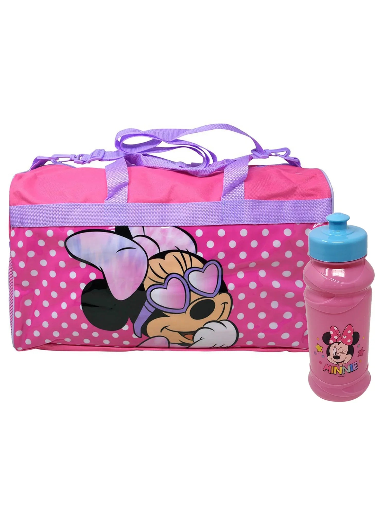 Travel Bottle Pull Mouse Set w/ Bag Carry-On Duffel Disney Water Minnie Top