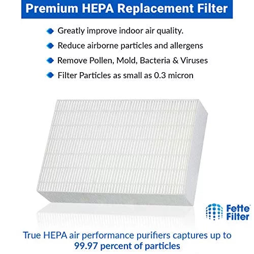 Filter HRF-R2 HRF-R3 Replacement Pack Compatible 6) R HRF-R1 HEPA with Filter (Pack Honeywell True of