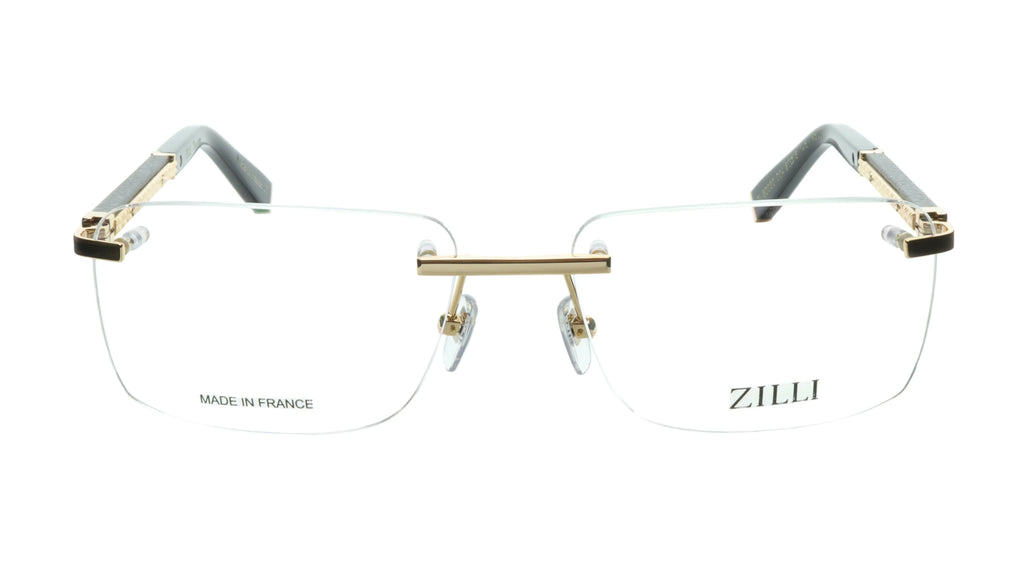 Real Quality Leather with Made Eyewear and Rimless Titanium High ZILLI