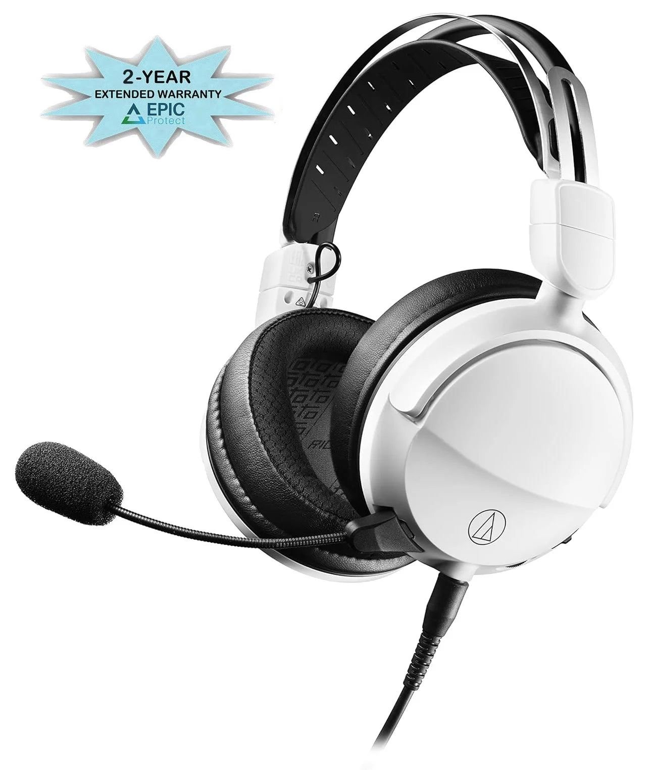 an Gaming with ATH-GL3WH 2 Wired Headset Closed-Back Audio Epic Protect White/Black Year - (2022) by Coverage Additional Technica