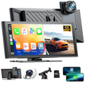 4K Stereo TOGUARD  Camera/Loop Radio, View Rear and Touch 1080P Link Wireless Car Play Navigation/Mirror Android Screen, Dash Recording/GPS Carplay Auto, with Cam, Front Car Car 9.26" Rear