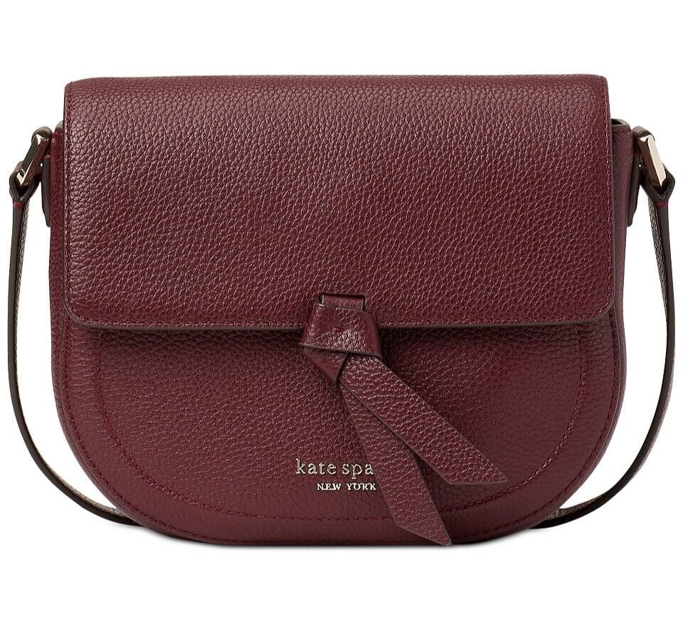 Saddle Pebbled crossbody Medium Leather New Spade Kate Knott Bag York