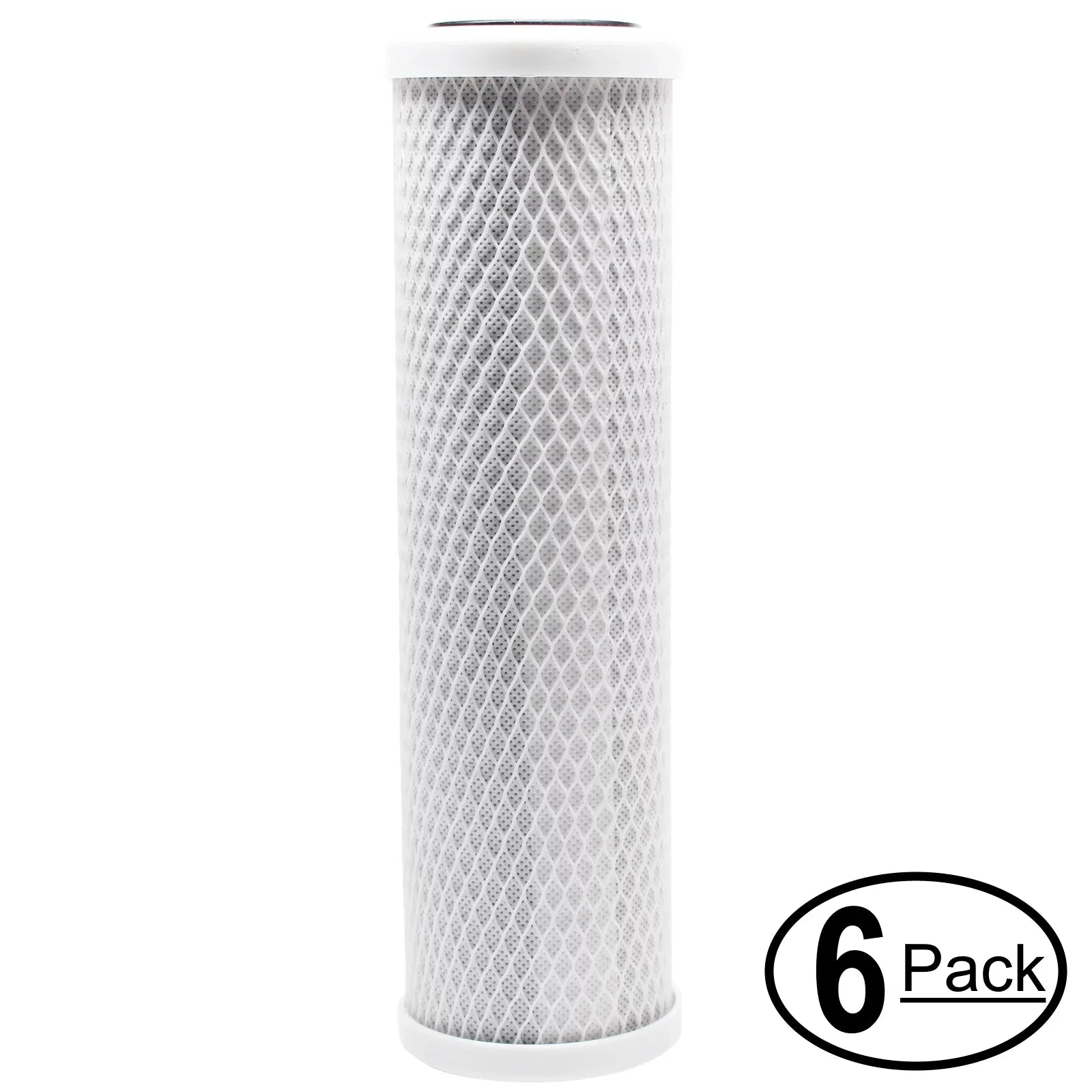 '- Block inch 10 Universal 6-Pack 10 osmosis Replacement stage Filter MaxWater for for Denali Brand System MaxWater Filter Pure Carbon Activated 101089 - reverse alkaline