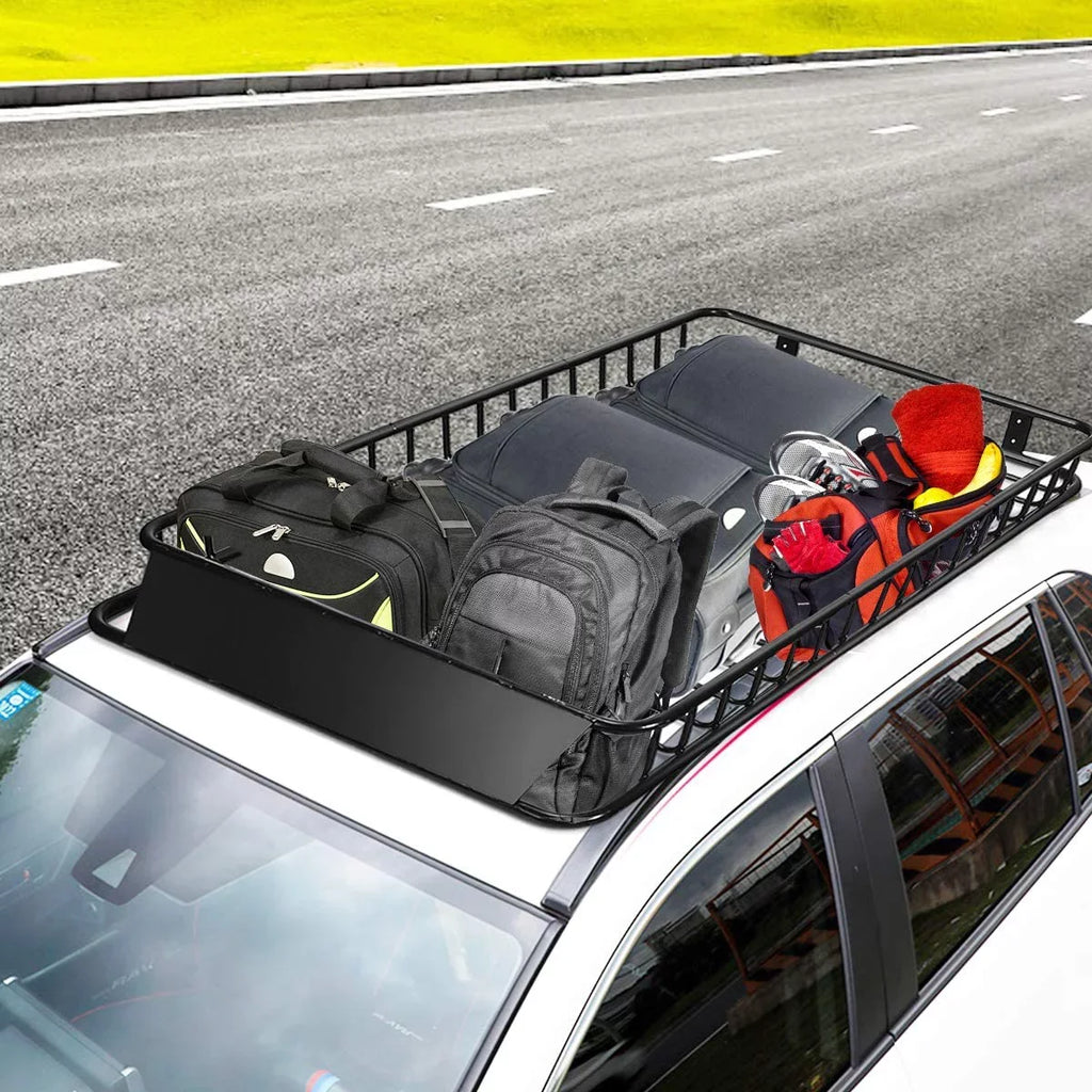 64" x Capacity, Top Rack for with 150lb Roof with Cargo 6” Car Basket Cargo Holder Rooftop 39”x Luggage Carrier Universal SUV, Truck Extension, Carrier