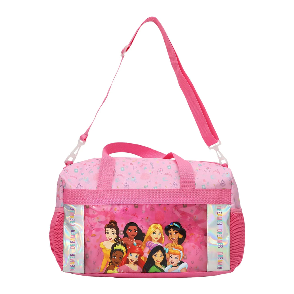 Youth Princesses Girls Duffle Kids Pink 5-Piece Set Bag Disney