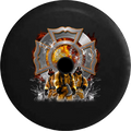Cover Jeep & Axe Fire Tire RV for American Inch JL Spare 2018 Wrangler Camera Firefighters Cross Maltese Backup Heros 2019 Smoke 32