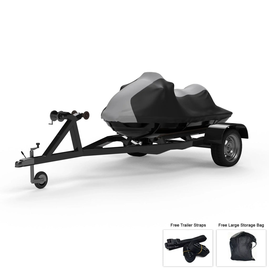 SEA SE Trailer Straps - Sun, DOO - 130 Storage GRAY Cover 2014-2016 / GTI UV Protects 155 Jet Weatherproof More! And - Trailerable All Ski Includes Rays, Rain, Black - Bag Weather from And Color For