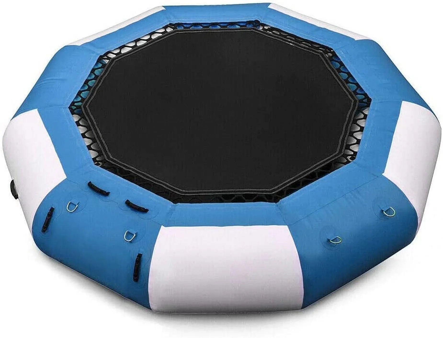 Floated Bouncer Jump Inflatable Trampoline Miumaeov Water 880lb Platform Jump Ring 17Ft Swimming 400kg/ Float Beach Pool