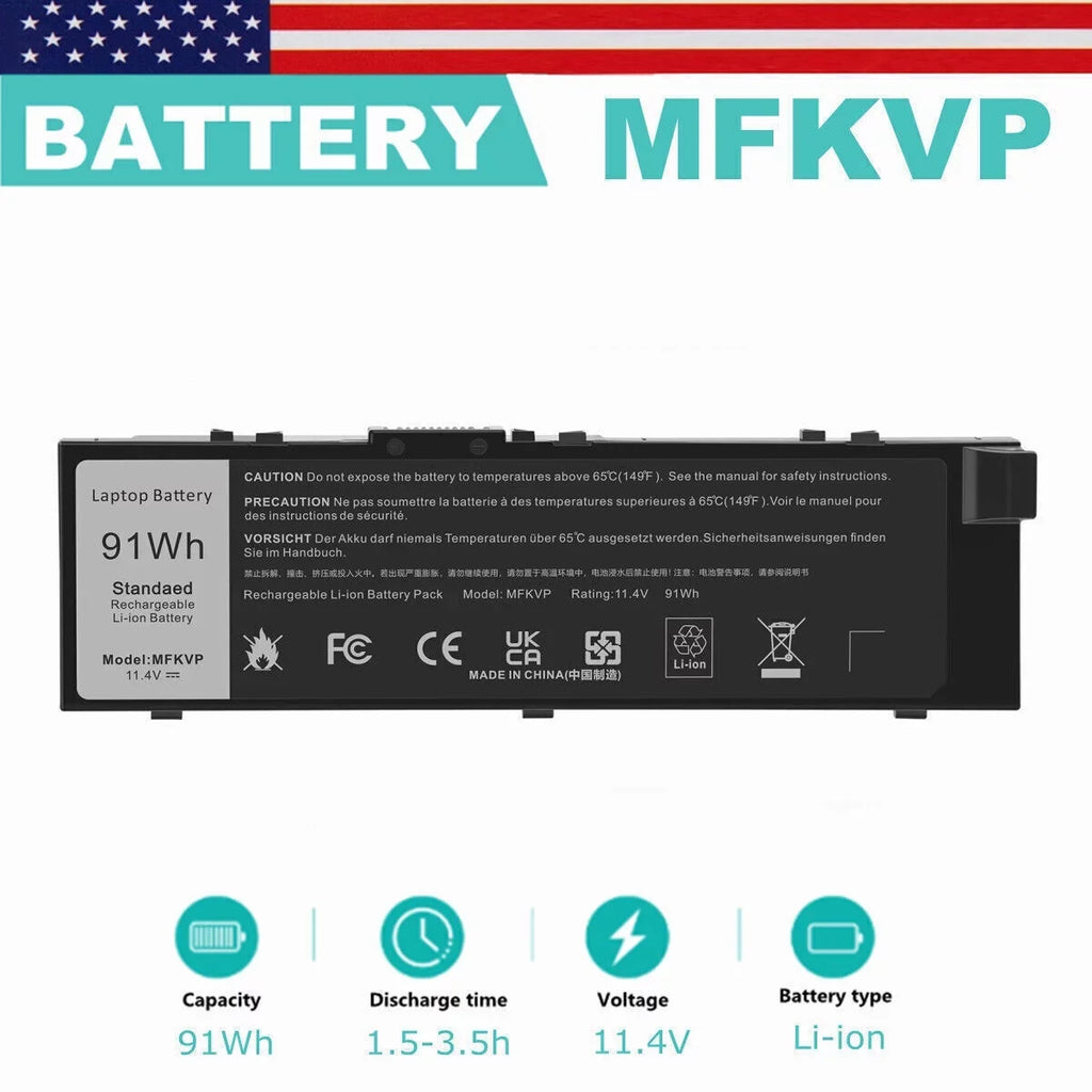 7710,17 Battery 7720 17 DELL Series Precision For MFKVP