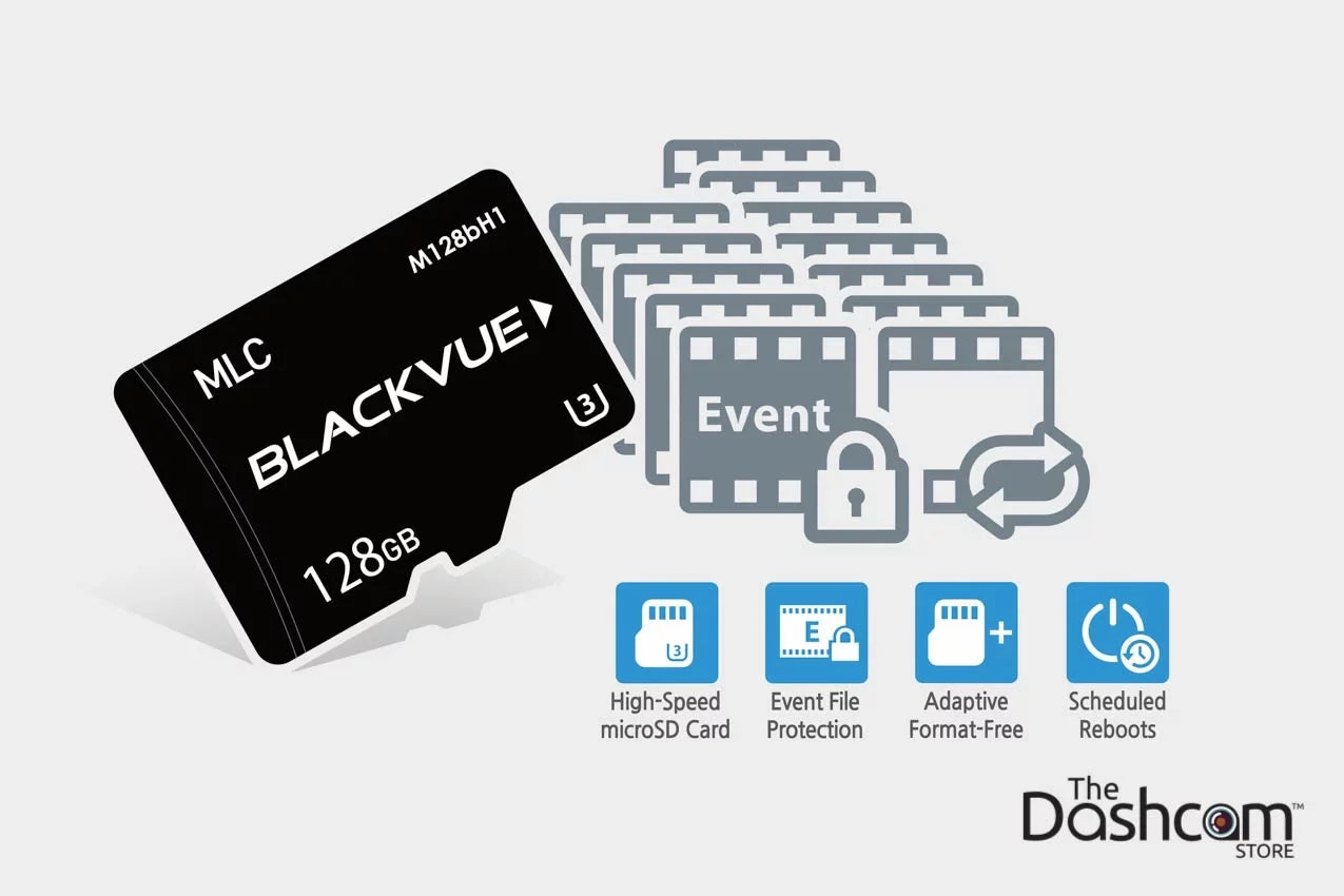 BlackVue Front for GPS Memory 64 GB w/ and Cloud-Capable DR900S-2CH Card WiFi Rear 4K Dual Lens Dashcam