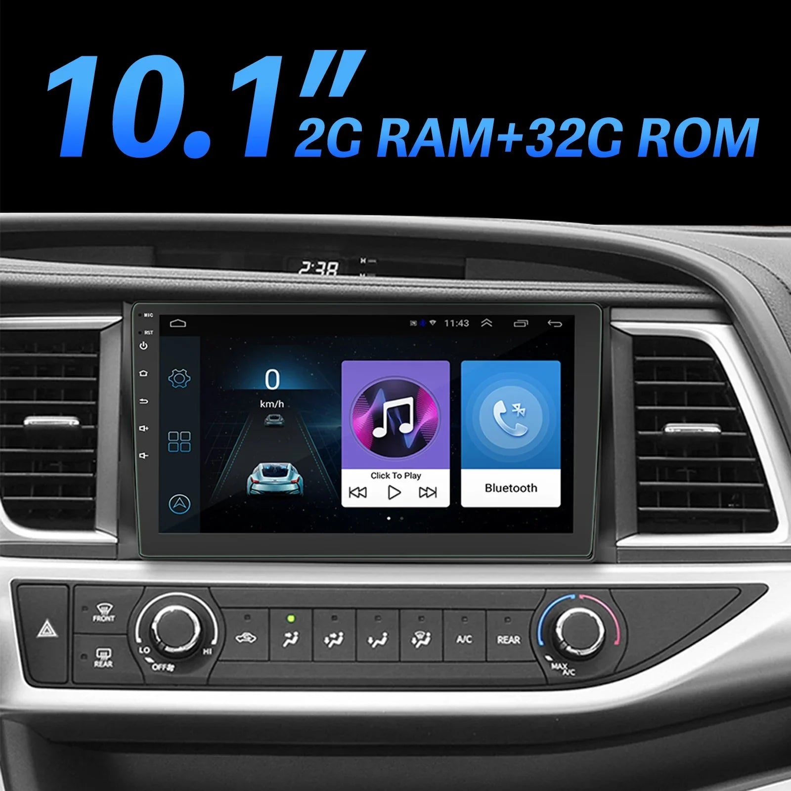 Double Screen Car 10.1" Car Camera 10.1 GPS HD Ele-mall Mirror Android Din Rear W/Bluetooth Radio Car Included Touch Player, Stereo, MP5 Function, Link