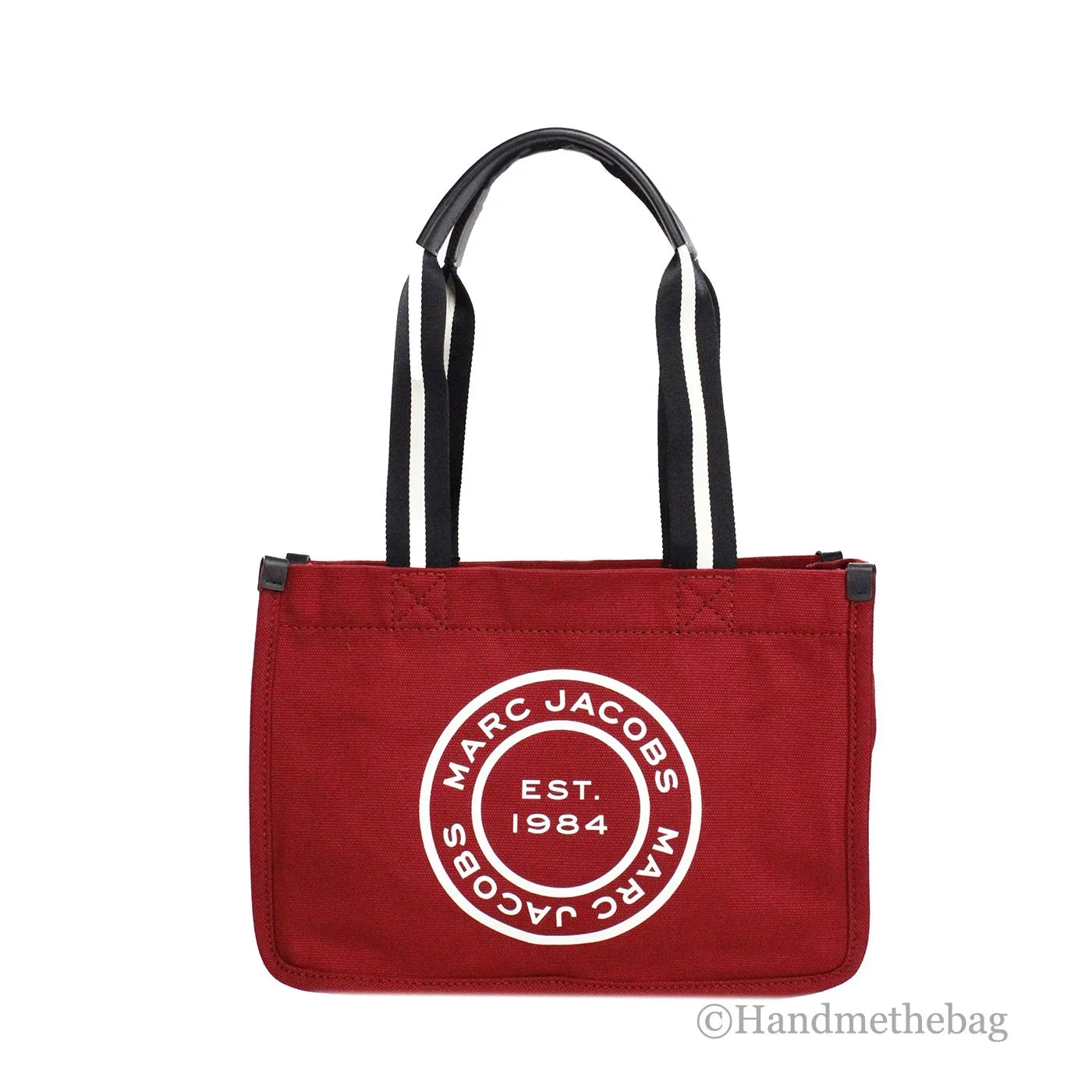 Red Canvas Bag Jacobs Medium Shoulder Tote Marc Convertible Fabric Purse Savvy