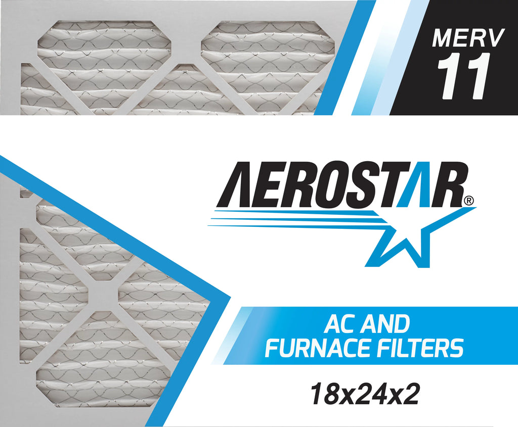 Filter, Air 18x24x2 11, 18x24x2, 4 Box of Aerostar MERV