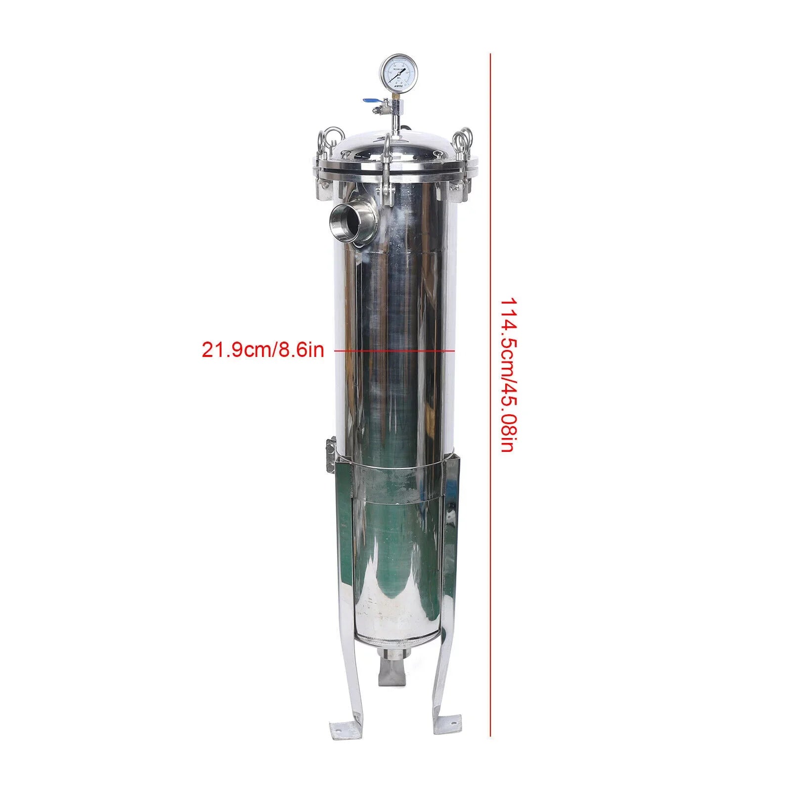 High 304 Inner 150PSI Housing Psi 30-40t/h Filter Bag Housing DN50 Stainless Bag Filter Stainless 150 Steel 304 with Steel Pressure Housing 30-40t/h Filtration Wire Bag 2 Bag Filter Filter Stainless