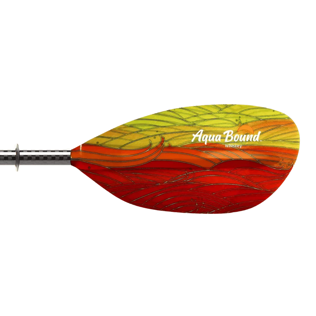 Kayak 2-Piece Whiskey Straight Shaft Bound Fiberglass Paddle Aqua