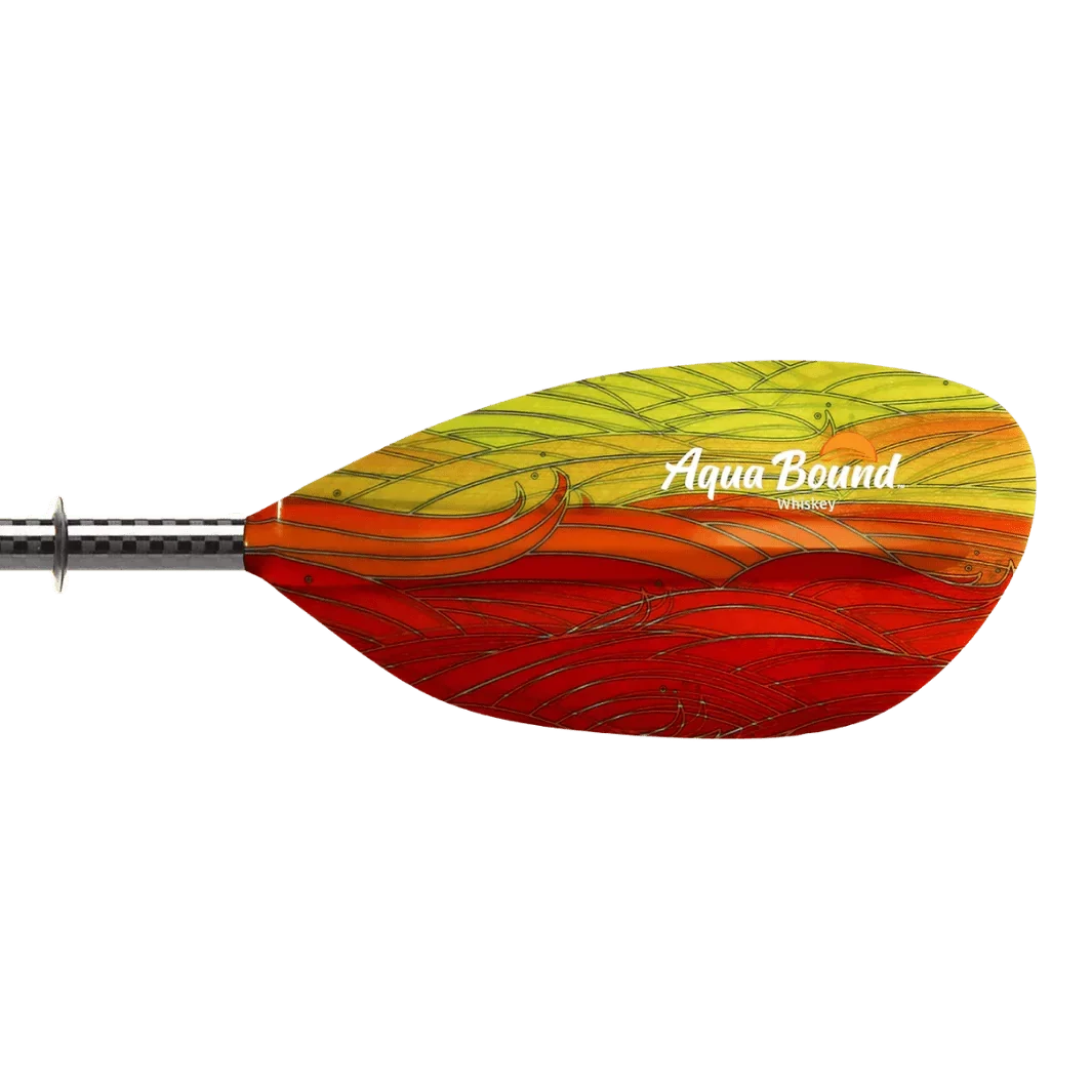 Kayak 2-Piece Whiskey Straight Shaft Bound Fiberglass Paddle Aqua