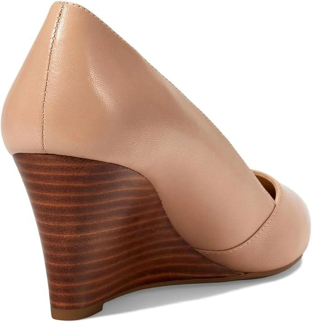 Pump 11 Sarto Womens Ballet US Frankie Wedge Pointed M Leather, Beige Toe Franco