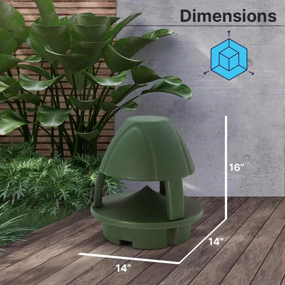 Speaker Outdoor (Green) Passive Pyle speaker Inch Olive Garden Waterproof Passive Green 6.5