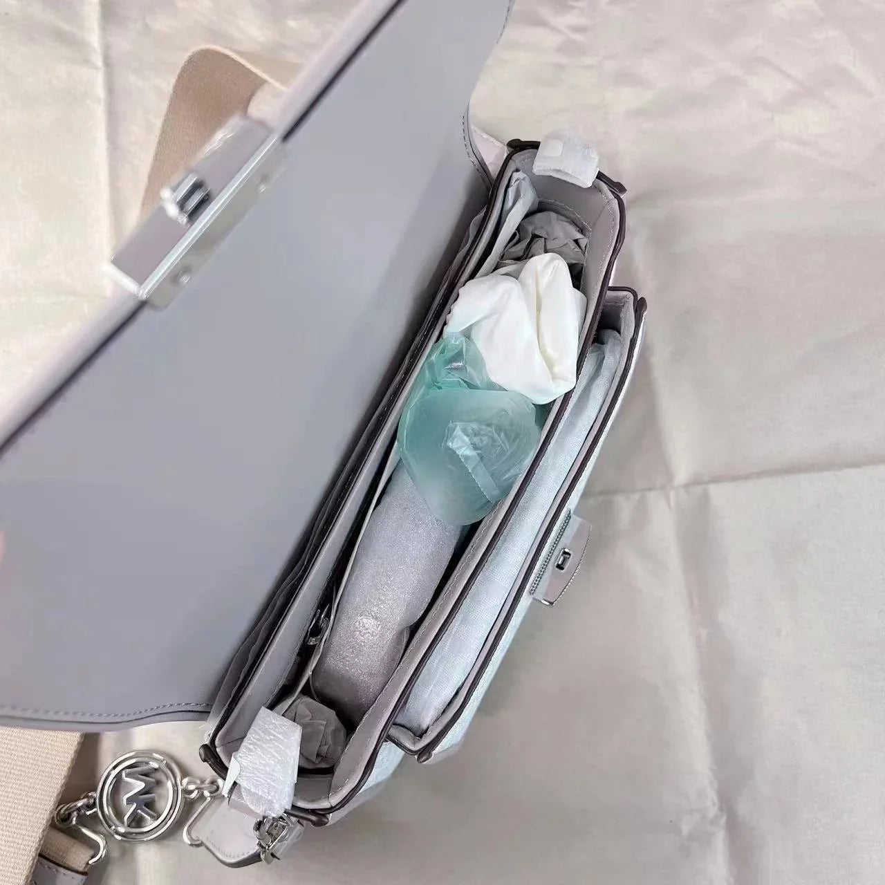 MESSENGER KORS BAG MICHAEL BRADSHAW OPT/PGREY 30S1S2BM2B MEDIUM LOGO
