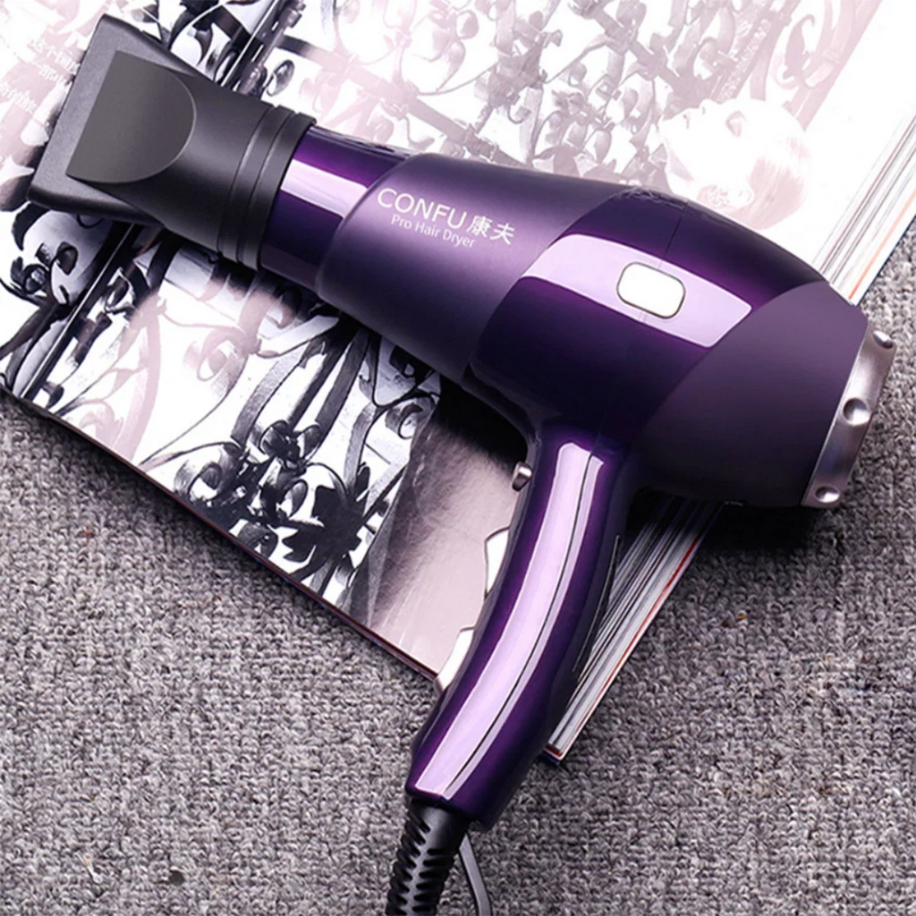 Power Concentrator Heat Button, Results, Women, and and Hair Dryers hot High Function Ionic 2300W for 2 air Shot Settings, Dryer, Cool CONFU Dryer, for 3 Shinier Nozzle(Red) Speed cold Hair